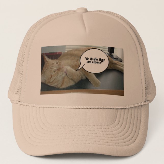 Casquette Hope and Change Orange Tabby Cat (Devant)
