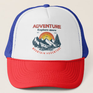 Casquette Horizon aventure : Retro Mountain Expédition