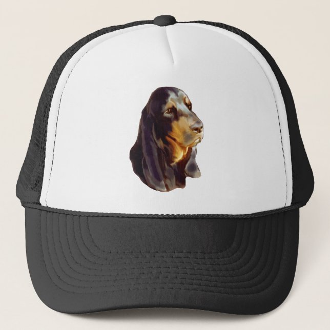 Casquette Hound noir et blanc (Devant)