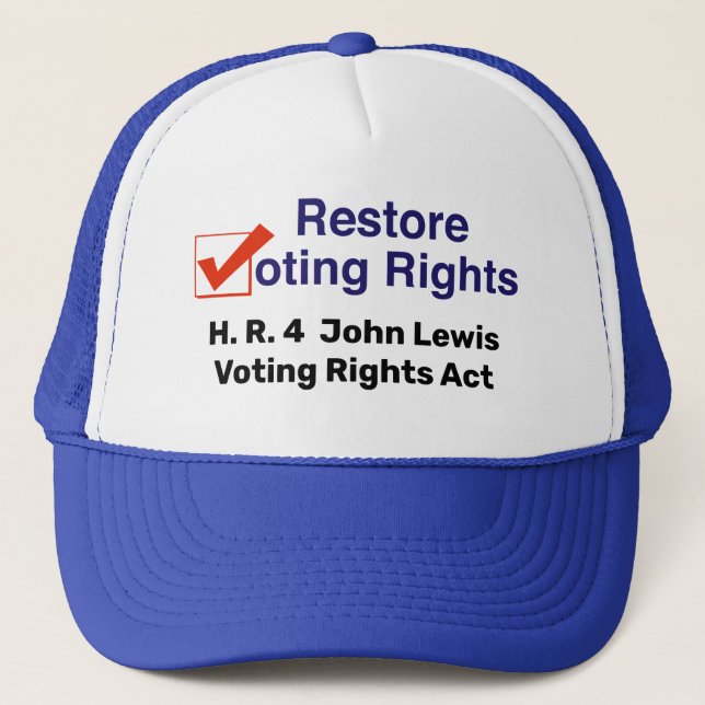 Casquette HR4 John Lewis Loi sur les droits de vote (Devant)