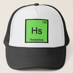 Casquette Hs - Symbole d'élément de chimie de fer à cheval T
