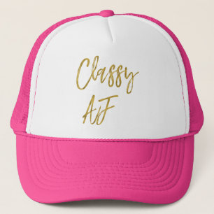 Casquette Huile d'or AF classique et chapeau de camion blanc