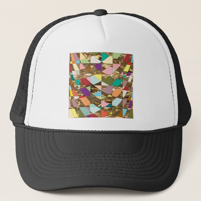Casquette Huile d'or couleur Abstraite (Devant)