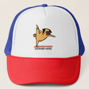 Casquette Humain-Yoga-Chien-Drôle