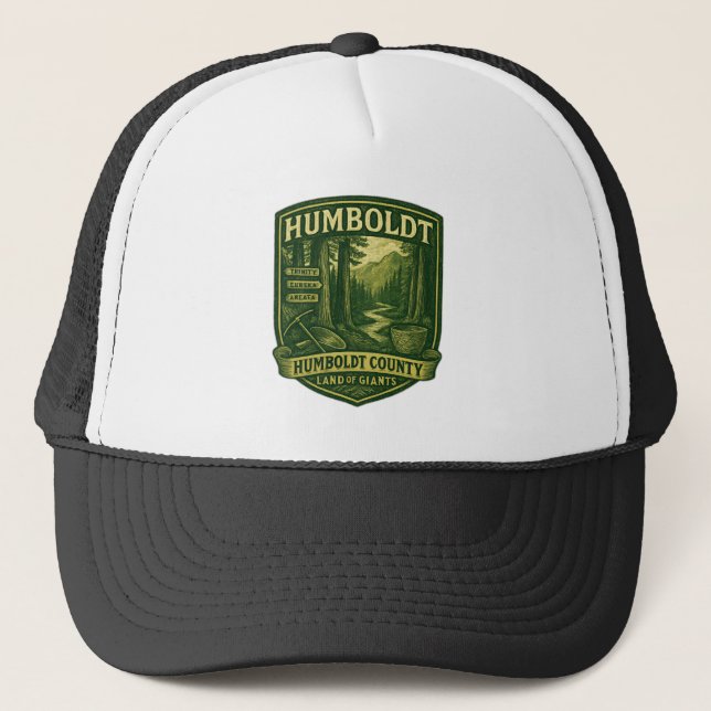 Casquette Humboldt County “Land of Giants” Vintage Badge (Devant)