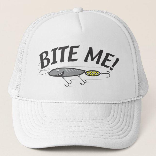 Casquette Humour Bite Me Fishing Hook (Devant)