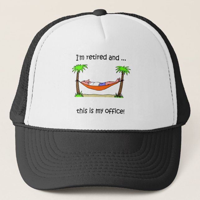 Casquette Humour drôle de retraite (Devant)