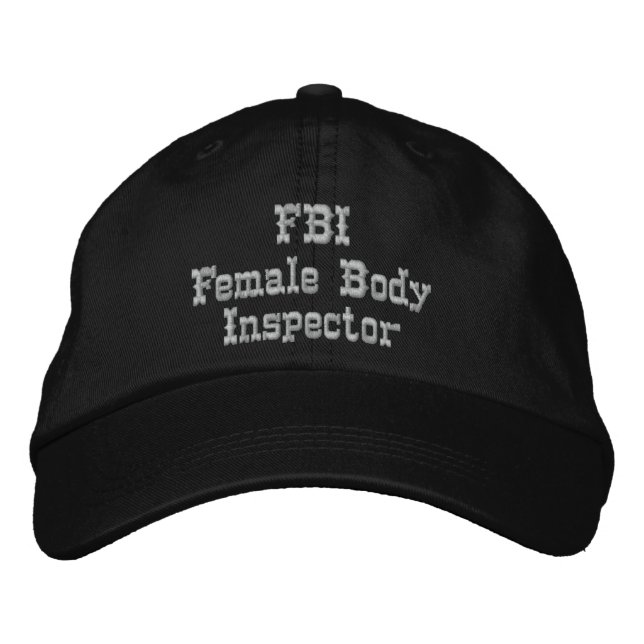 CASQUETTE Humour du FBI (Devant)