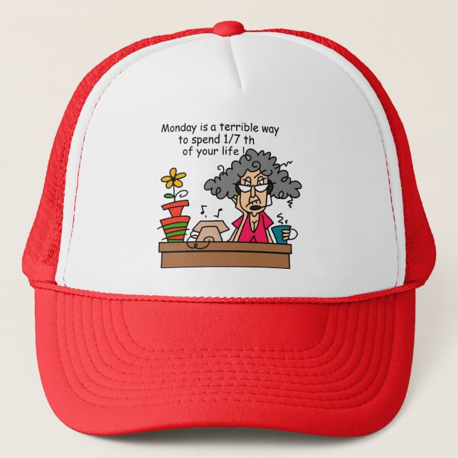 Casquette Humour du lundi (Devant)