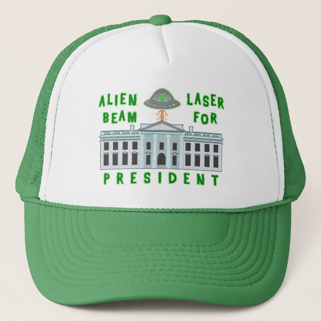 Casquette Humour politique amusant | Poutre laser Alien (Devant)