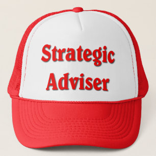 Casquette Humour rouge de Polica d'impression de conseiller