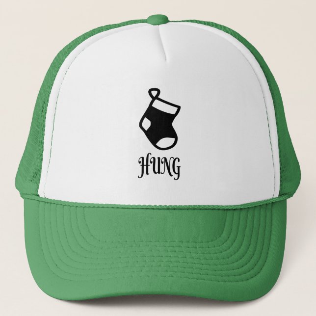 Casquette Hung Stocking Christmas Funny Sarcastic (Devant)