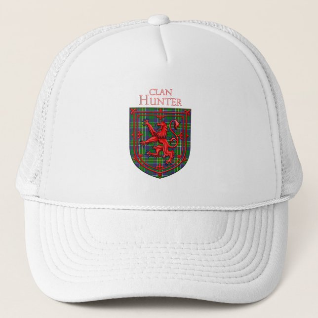 Casquette Hunter Tartan Scottish Plaid Lion Rampant (Devant)