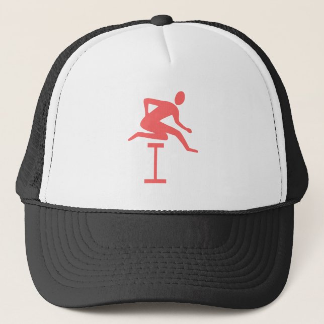 Casquette Hurdling - rose tropical (Devant)