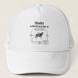 Casquette Husky Barking Logic Funny Chien Sibérien Sarcastiq