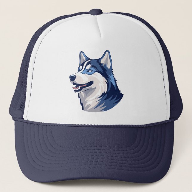 Casquette Husky Howlers Husky Dog Power Logo Art (Devant)