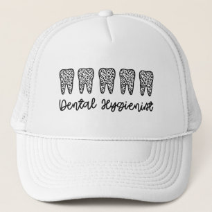 Casquette Hygiéniste dentaire RDH Dentist Léopard dents ca