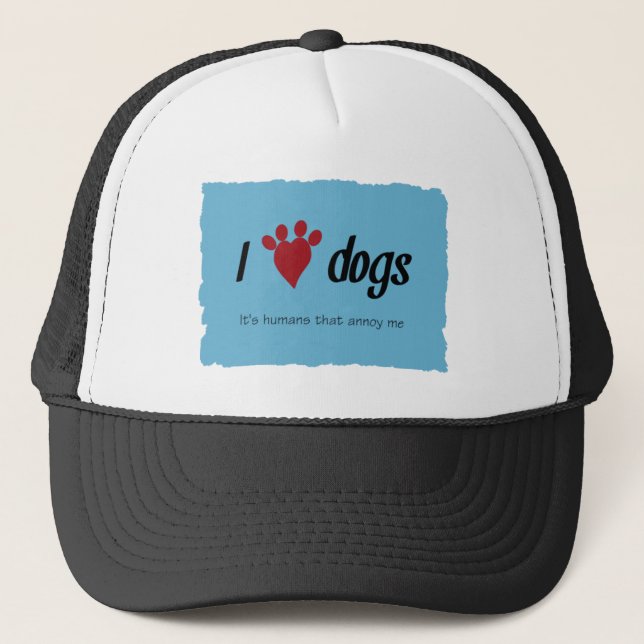 Casquette I chiens de coeur (Devant)