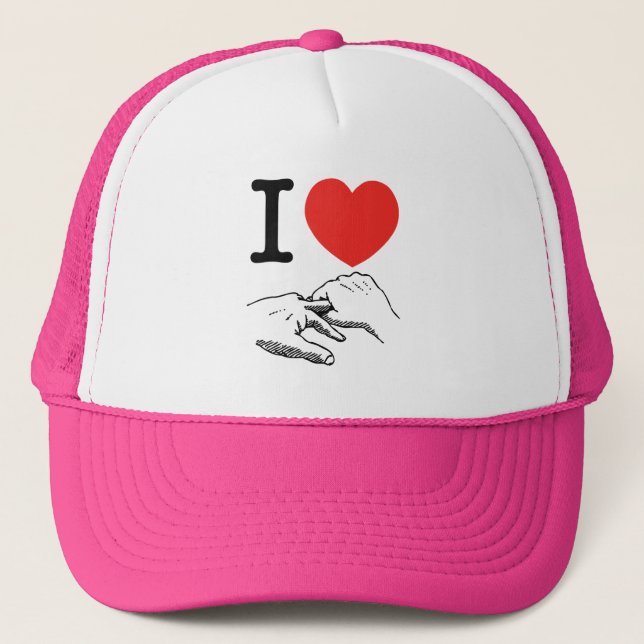 Casquette I coeur (amour) anal (Devant)
