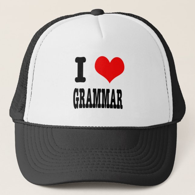 CASQUETTE I COEUR (AMOUR) GRAMMAR (Devant)