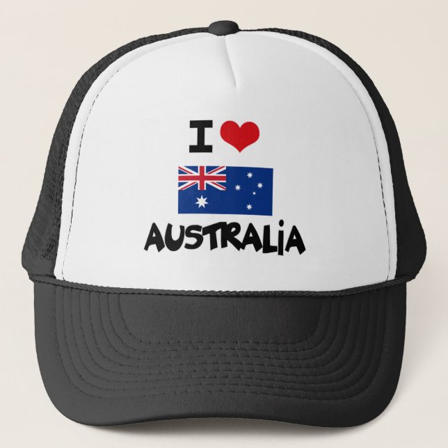 CASQUETTE I COEUR AUSTRALIE (Devant)