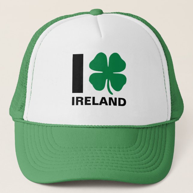 Casquette I [coeur] Irlande - Shamrock (Devant)