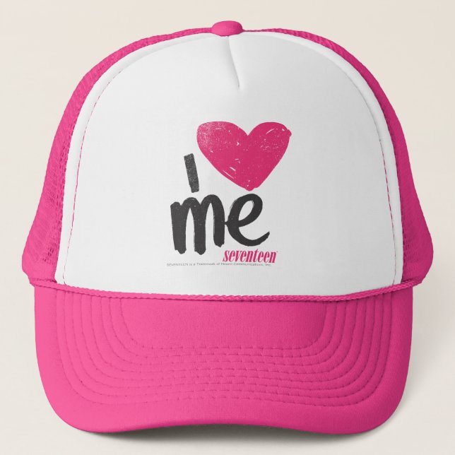 Casquette I coeur je magenta (Devant)