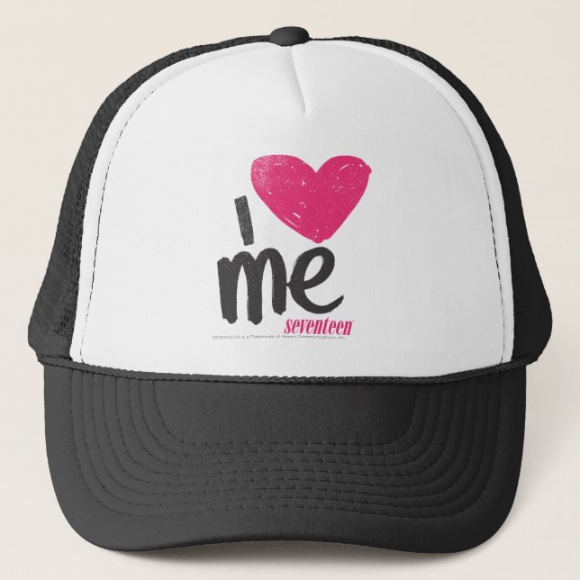 Casquette I coeur je magenta (Devant)