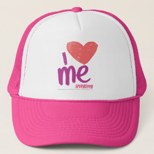 Casquette I coeur je rose/pourpre