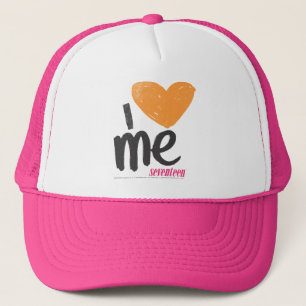 Casquette I coeur j'orange