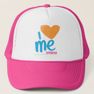 Casquette I coeur j'orange/Aqua