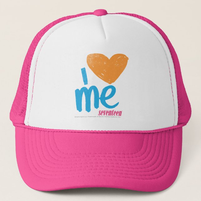Casquette I coeur j'orange/Aqua (Devant)
