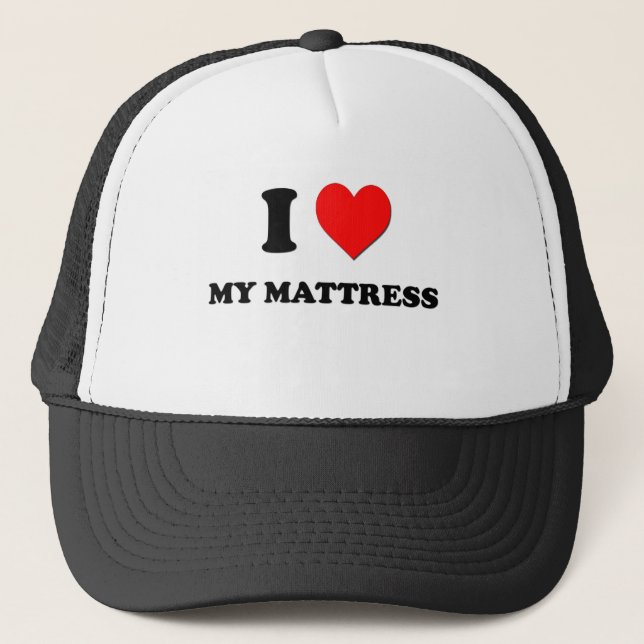 Casquette I coeur mon matelas (Devant)