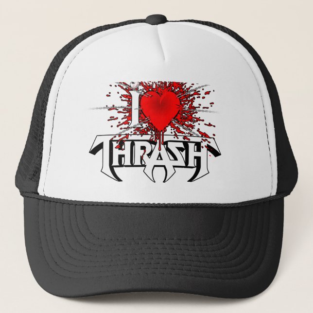 CASQUETTE I COEUR THRASH (Devant)