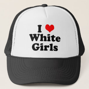 Casquette I filles de blanc de coeur