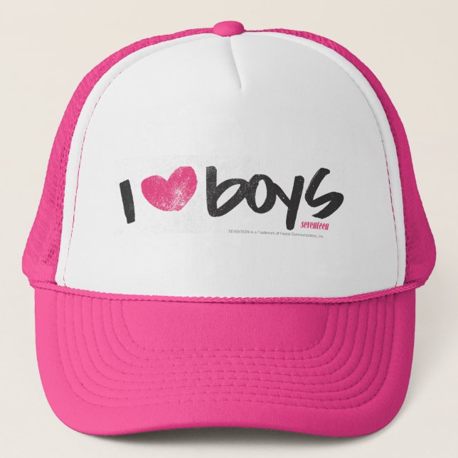 Casquette I garçons de coeur magenta (Devant)