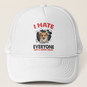 Casquette i hate everyone but a corgi helps