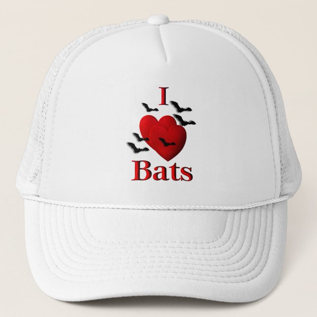Casquette I Heart Bats (Devant)