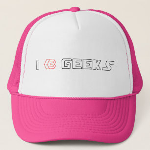 Casquette I Heart Geek ASCII ART