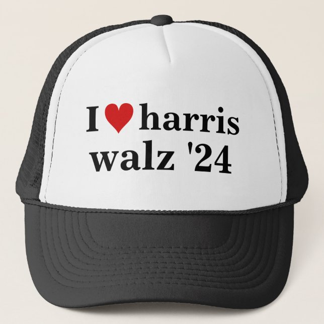 Casquette i heart harris walz président des élections de 202 (Devant)