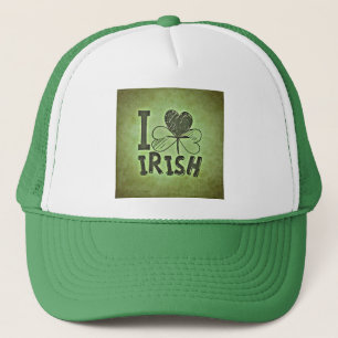 Casquette I Heart Irish Shamrock St. Patrick's Day