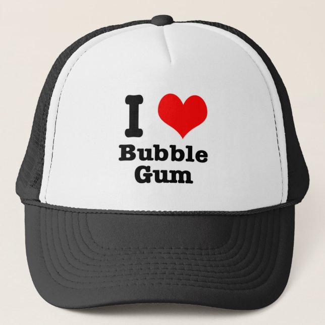 Casquette I HEART (LOVE) bubble gum (Devant)