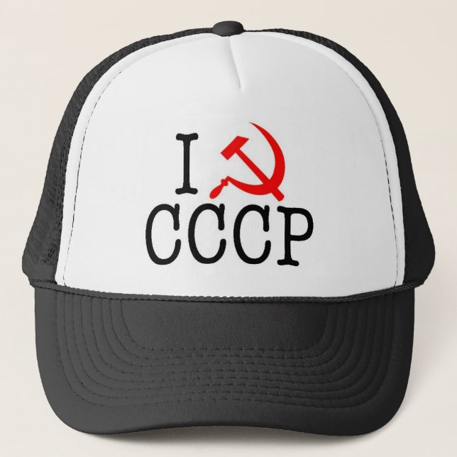 Casquette I Heart (LOVE) CCCP (Devant)