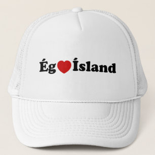 Casquette I Heart (Love) Islande [Ég Elska Ísland] Islandais