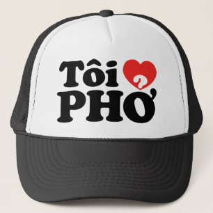 Casquette I Heart (Love) Pho (Tôi PHỞ)