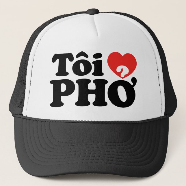 Casquette I Heart (Love) Pho (Tôi PHỞ) (Devant)