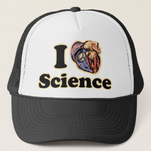 Casquette I Heart Love Science Anatomiquement Correct Geek