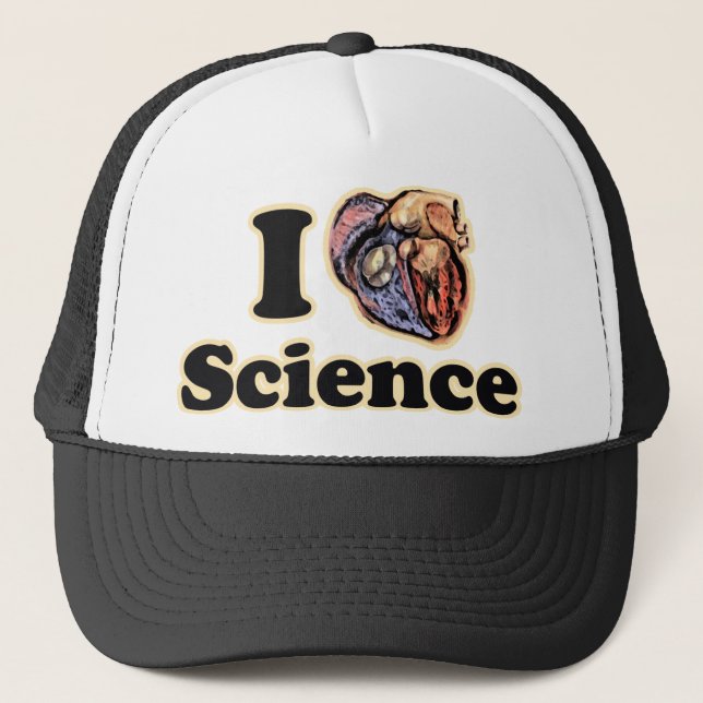 Casquette I Heart Love Science Anatomiquement Correct Geek (Devant)