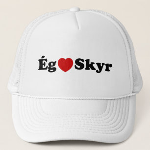 Casquette I Heart (Love) Skyr [Ég Elska Skyr] Islandais