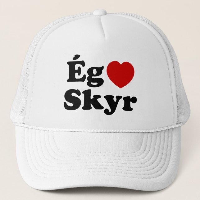 Casquette I Heart (Love) Skyr [Ég Elska Skyr] Islandais (Devant)